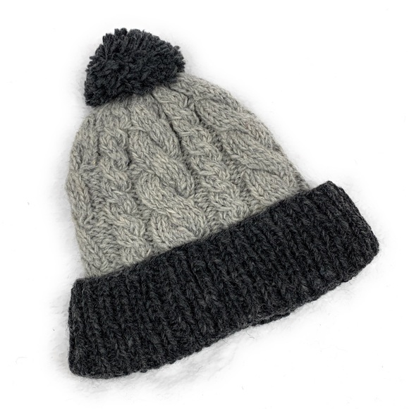 Handmade Chunky knit wool beanie - Picture 2 of 4